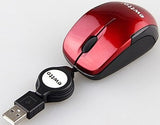 Mouse Óptico con Cable Retráctil  EWTTO ET-M3606